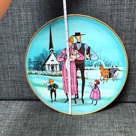 The Christening 1987 Anna Perenna P Buckley Moss Celebration plate Original - Picture 3 of 5